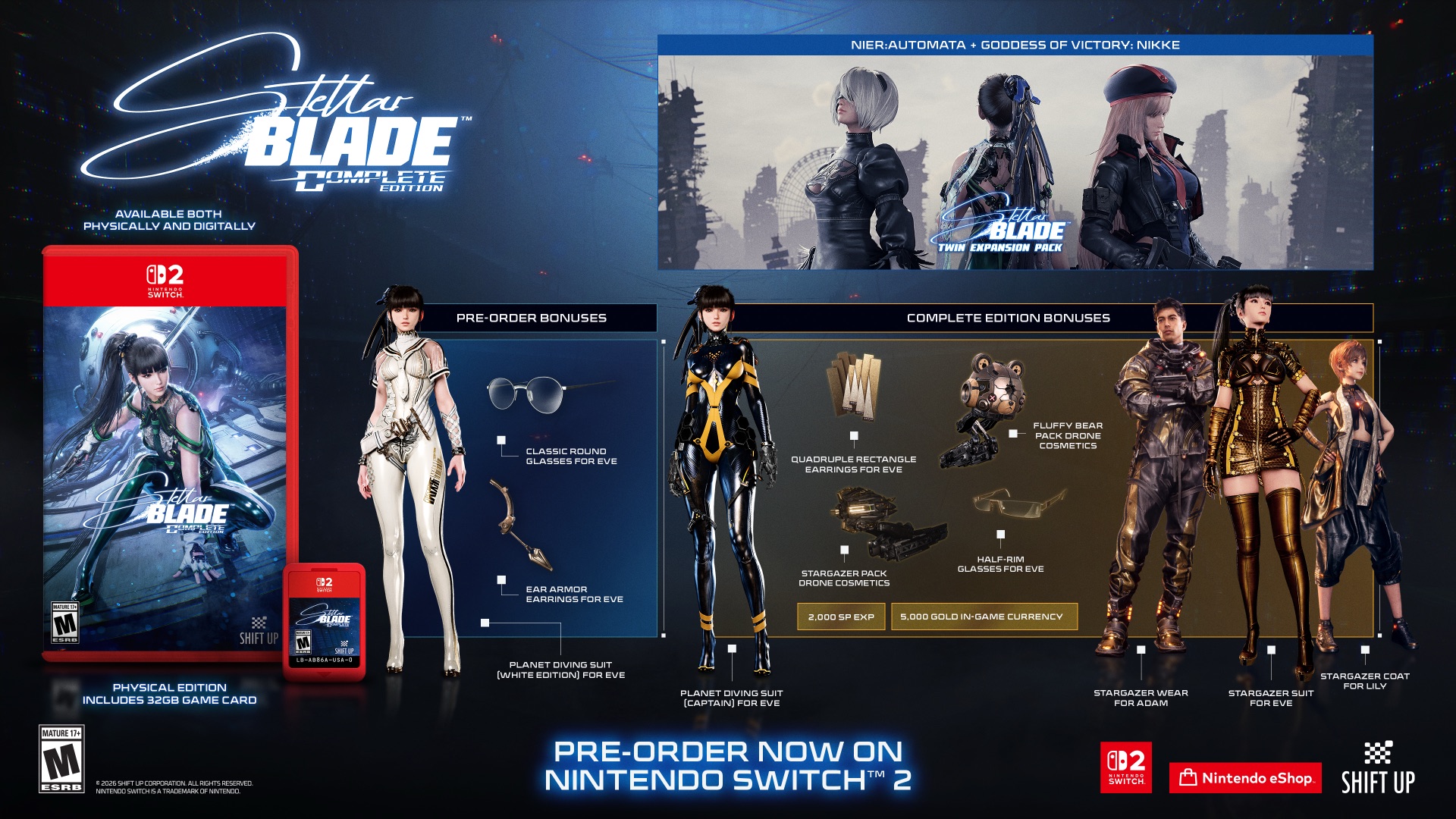 STELLAR BLADE COMPLETE EDITION package and pre-order bonus contents